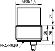 Габариты ISN FS8A-31P-20-LZ